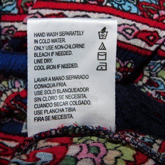 Bila Womens XL Rayon Cold Shoulder multicolour Short Sleeve Peasant Top Blouse - Picture 7 of 12